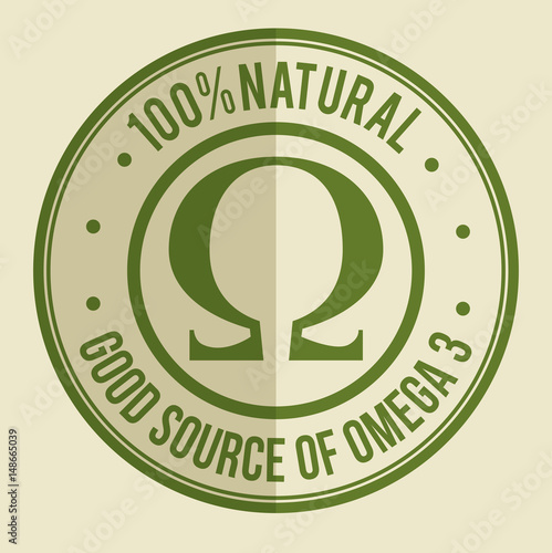 omega 3 product healthy vector illustration design