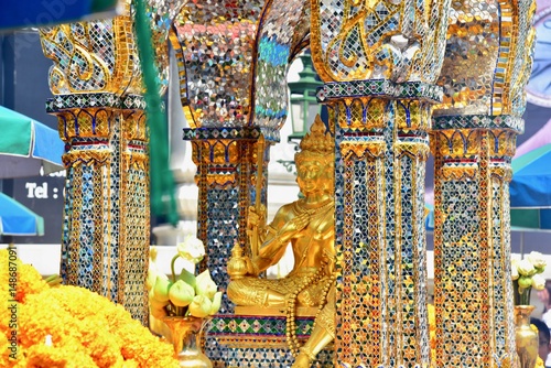 Thao Maha Phrom Statue at the Erawan Shrine in Bangkok, Thailand