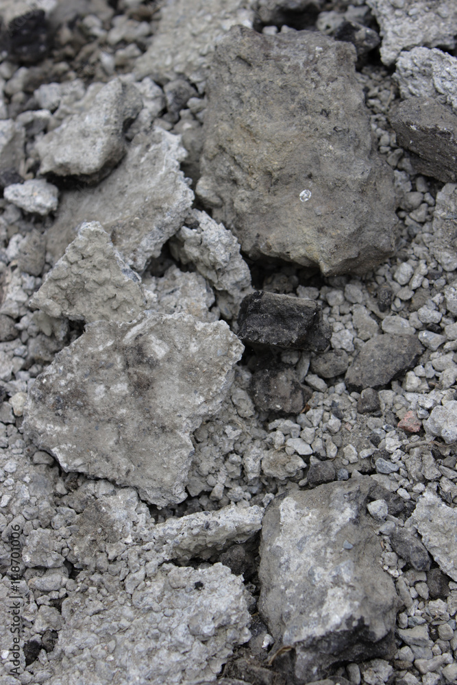 Broken concrete Broken concrete