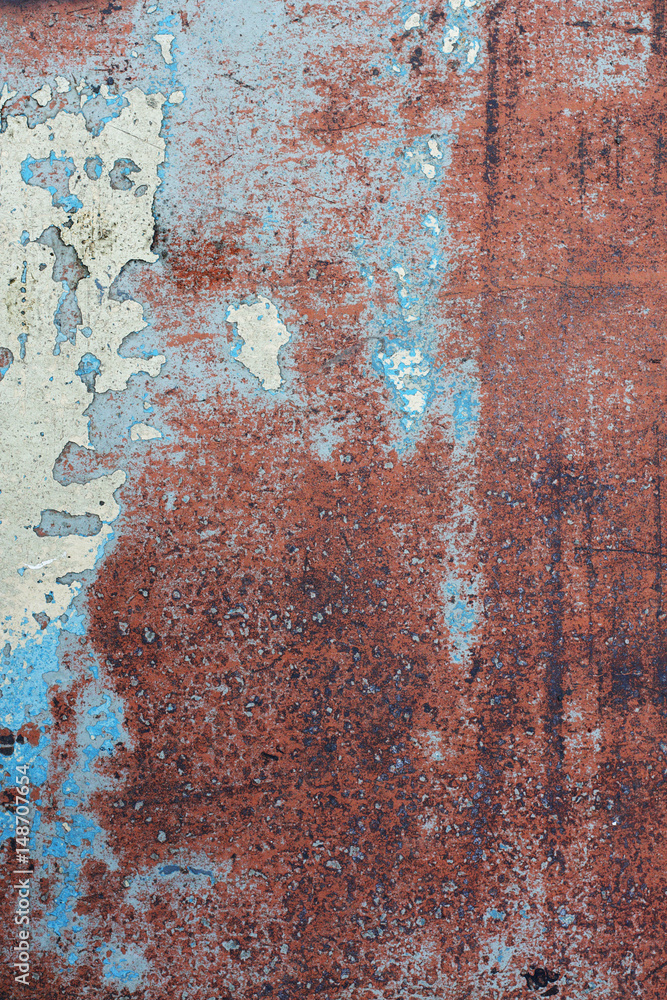 Aging painted surface Aging painted surface