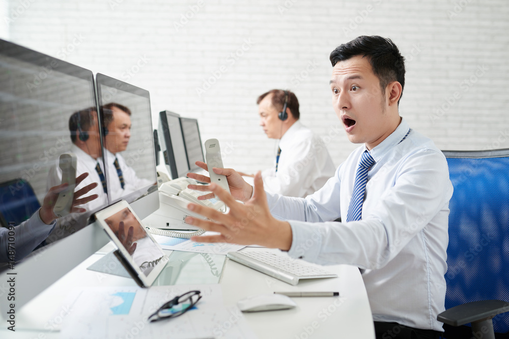 Obraz premium Unexpected stock market collapse