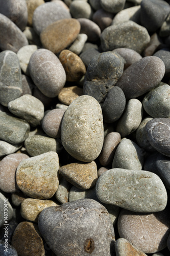 Nature background of gray sea pebbles  pebble for garden decor