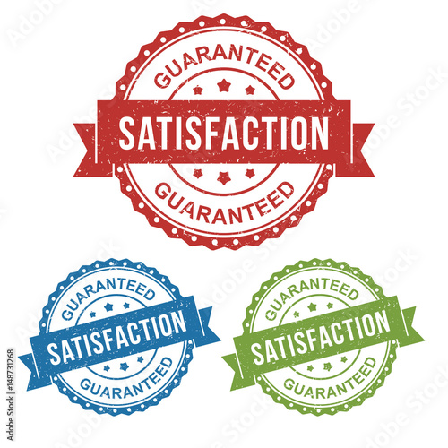 satisfaction guaranteed stamp rugged