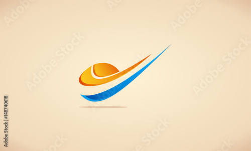 abstract globe connection logo