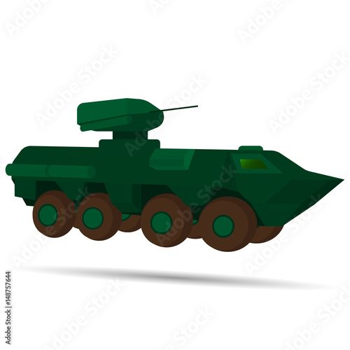vector image armored white background