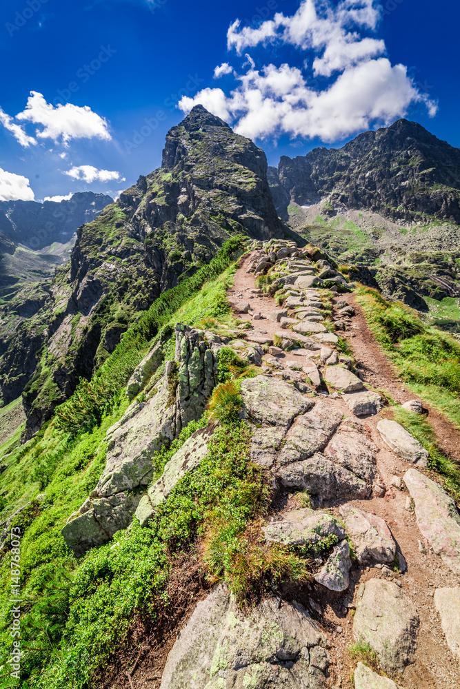 Fototapeta premium View to Kościelec from Karb, Tatra Mountains, Poland, Europe