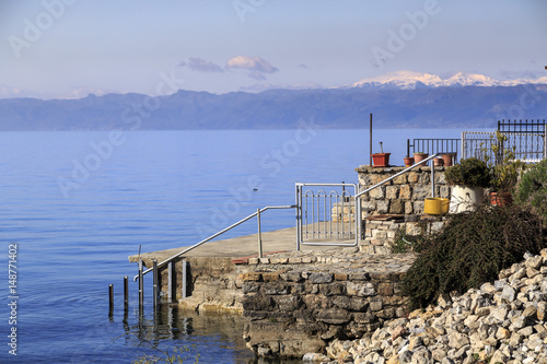 Coastal view of Ohrid, Mace...