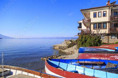 Coastal view of Ohrid, Macedonia
