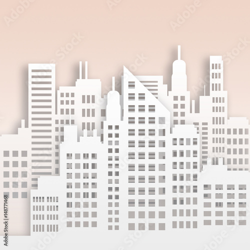 Skyscraper Buildings Displaying Corporate Cityscape 3d Illustration