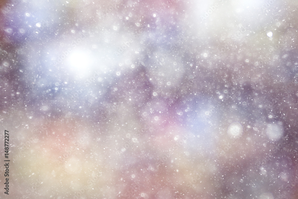 Snowfall texture of snowflakes on blurred background Snowfall texture of snowflakes on blurred background