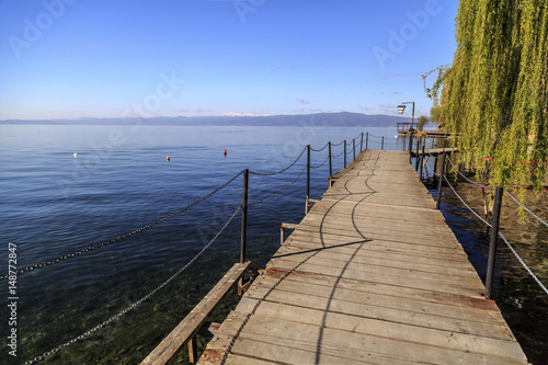 Coastal view of Ohrid, Mace...