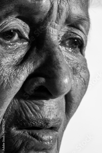 Lonely senior woman 
portrait sad depressed,emotion, feelings, thoughtful, senior, old woman,wait, gloomy, worried, covering her face, Human face expressions