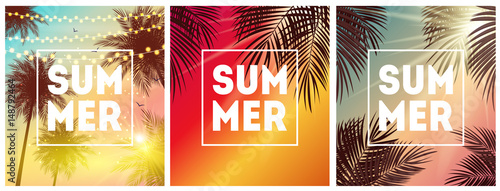 Summer Natural Placard, Poster, Flyer or Invitation Background  