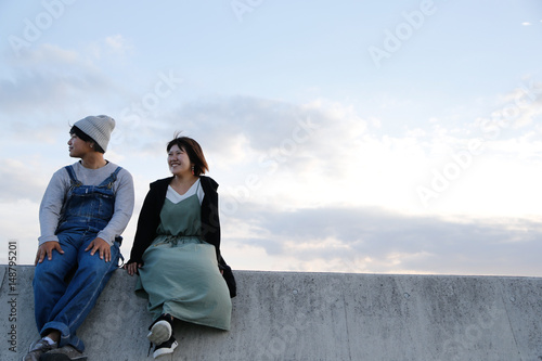 young Japanese couple