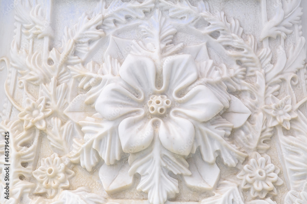 Marble carving and relief detail Marble carving and relief detail