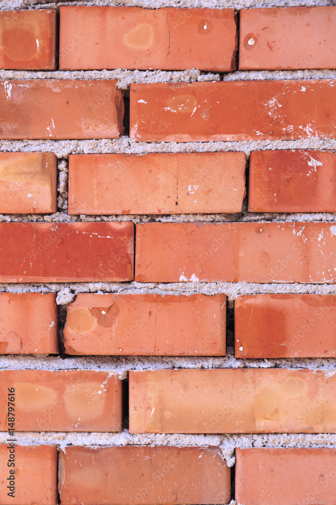 Obraz premium Old red brick wall texture