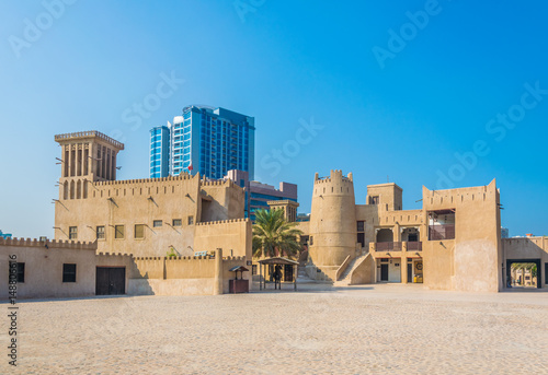 Museum of Ajman is situated in an old fortress. Ajman is the smallest of the United Arab Emirates. photo