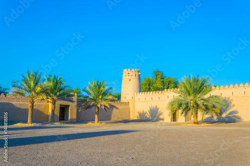 view of the Al Jahili fort in Al Ain, UAE photo