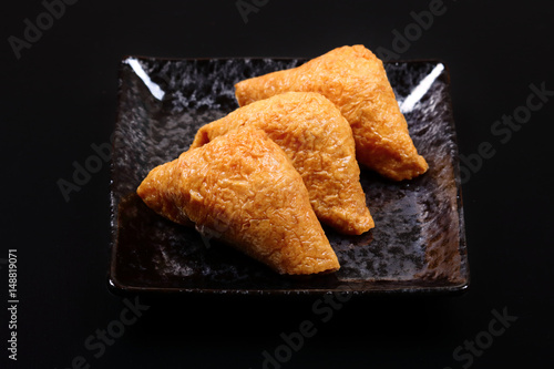 Inari sushi - Japanese sushi - Sushi rice in deep fried tofu bag