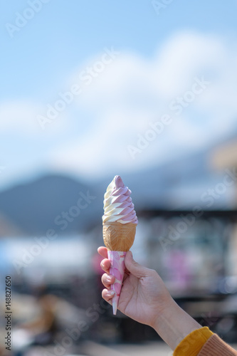 Cold Icecream at Fujisan
