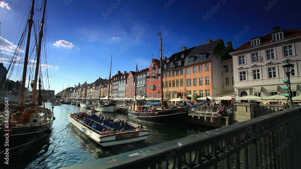 boat harbor in copenhagen denmark