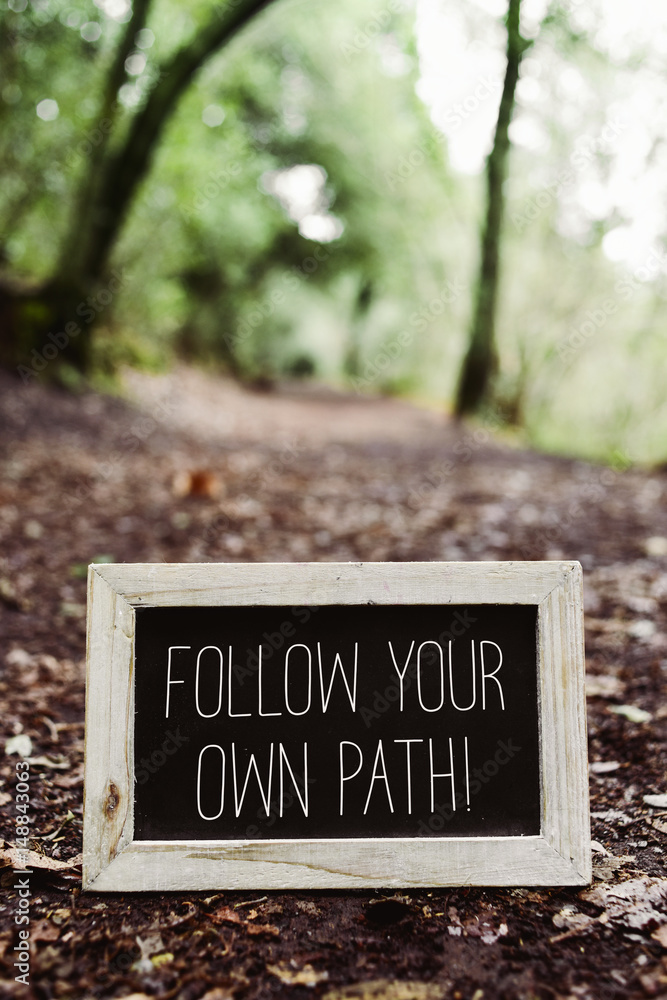 text follow your own path