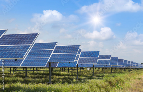 solar cells in power station alternative energy from the sun 