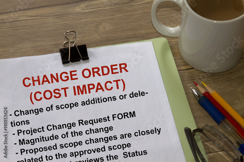 Fotografie Change Order Cost Impact