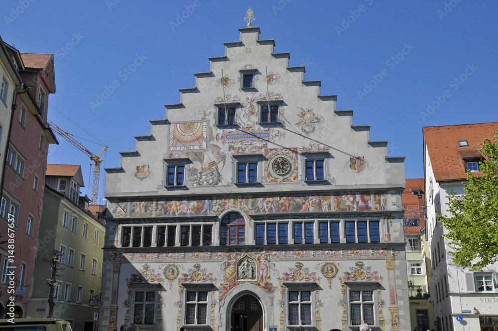 Fototapeta premium Altes Rathaus, Lindau, Bodensee, Bayern, Deutschland
