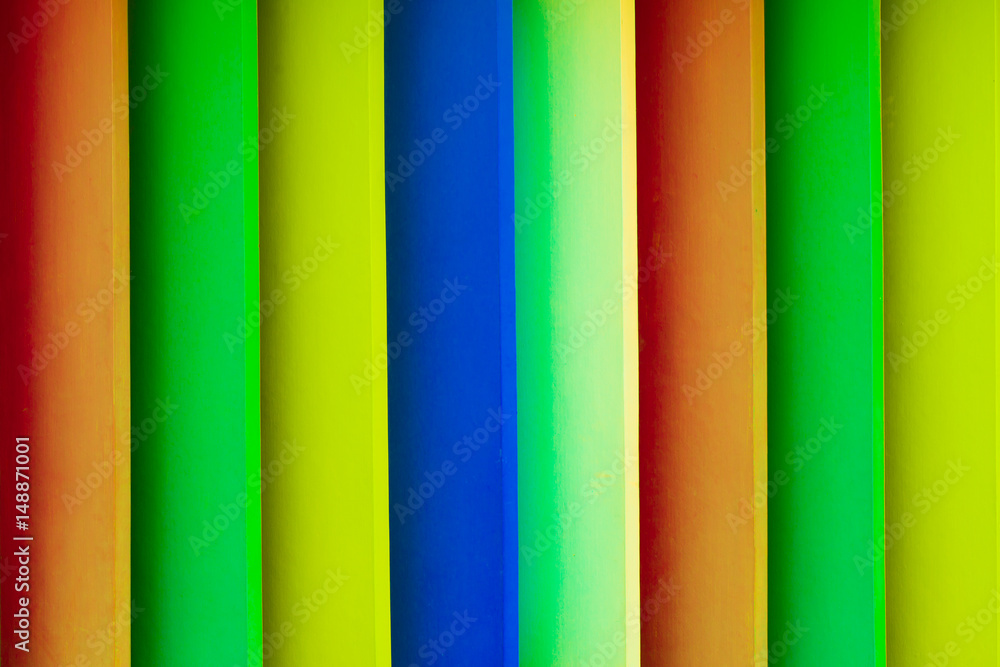 Multicolored Wooden Fence