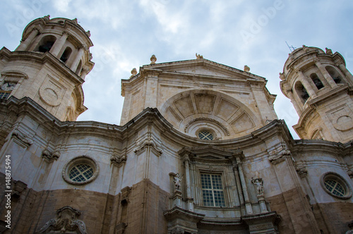 Cathedral of Cadiz in the Old Town  Spain  Andalusia
