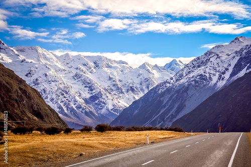 Mountain Scenery of New Zealand South Island