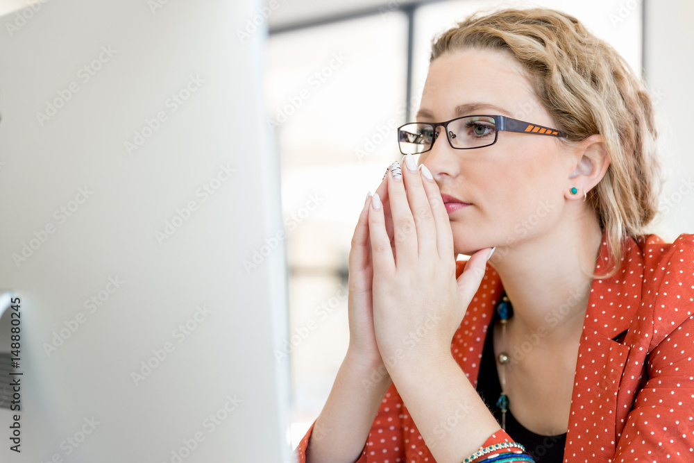 Young woman in office Young woman in office
