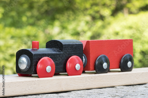 Wooden toy train