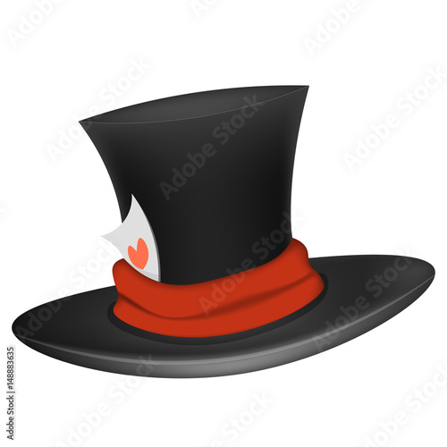 Black cylinder hat