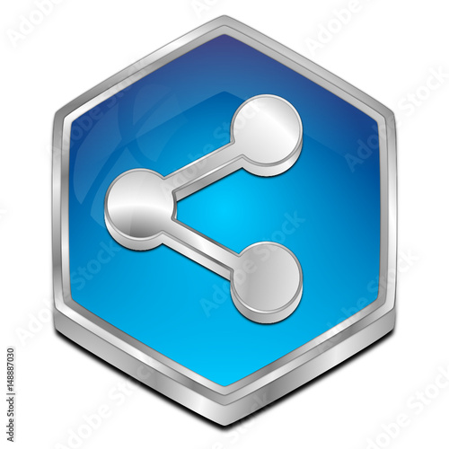 Share Button - 3D illustration