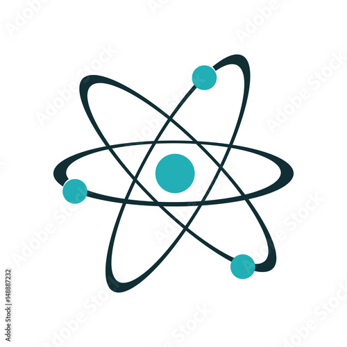 atom representation icon image vector illustration design 