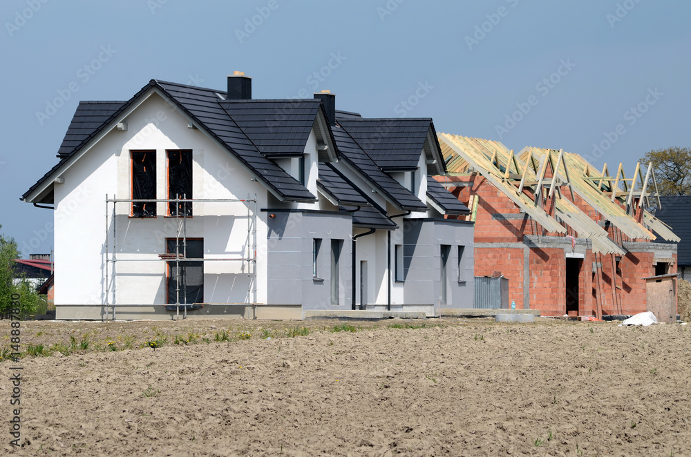 Naklejka premium Construction of the house