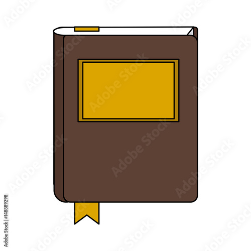 color graphic court book with label vector illustration