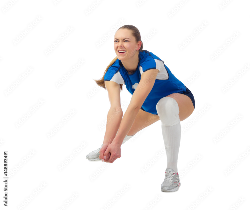 Young girl volleyball player (without ball) Young girl volleyball player (without ball)