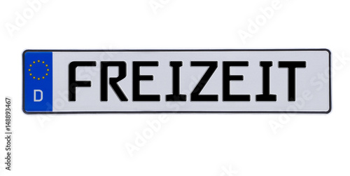 Autoschild Freizeit
