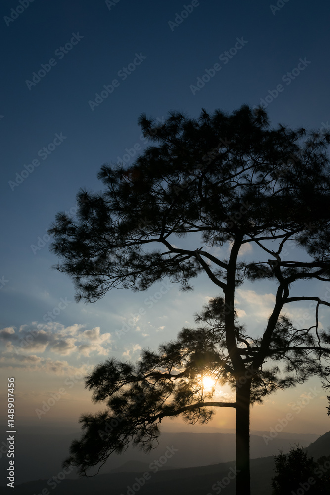 Sunset, Phu Kradueng, Thailand