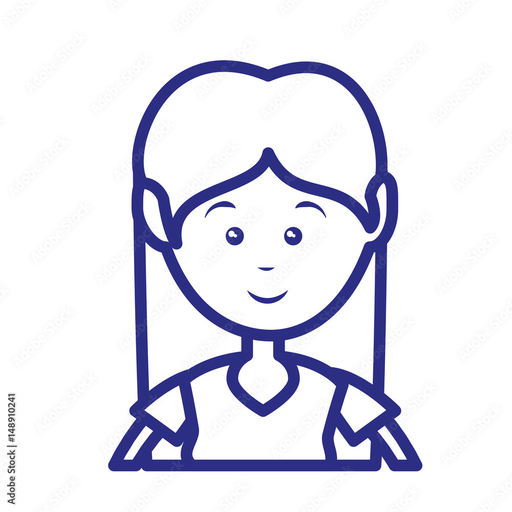 happy woman cartoon icon over white background. vector illustration happy woman cartoon icon over white background. vector illustration