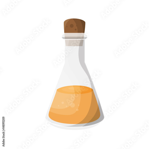 Relaxation oil bottle icon over white background. spa center concept. colorful design. vector illustration