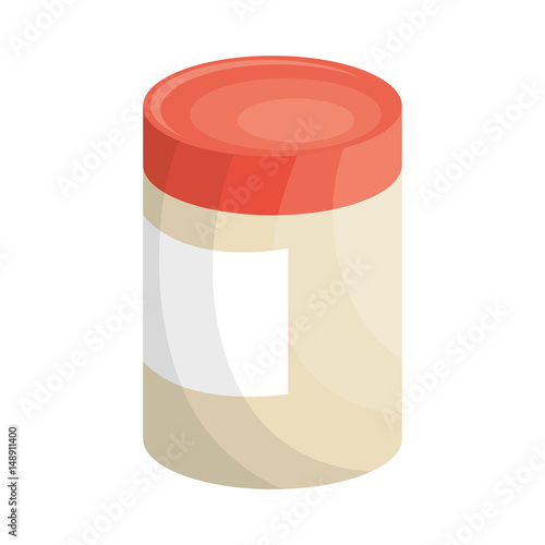 bodylotion bottle icon over white background. spa center concept. colorful design. vector illustration