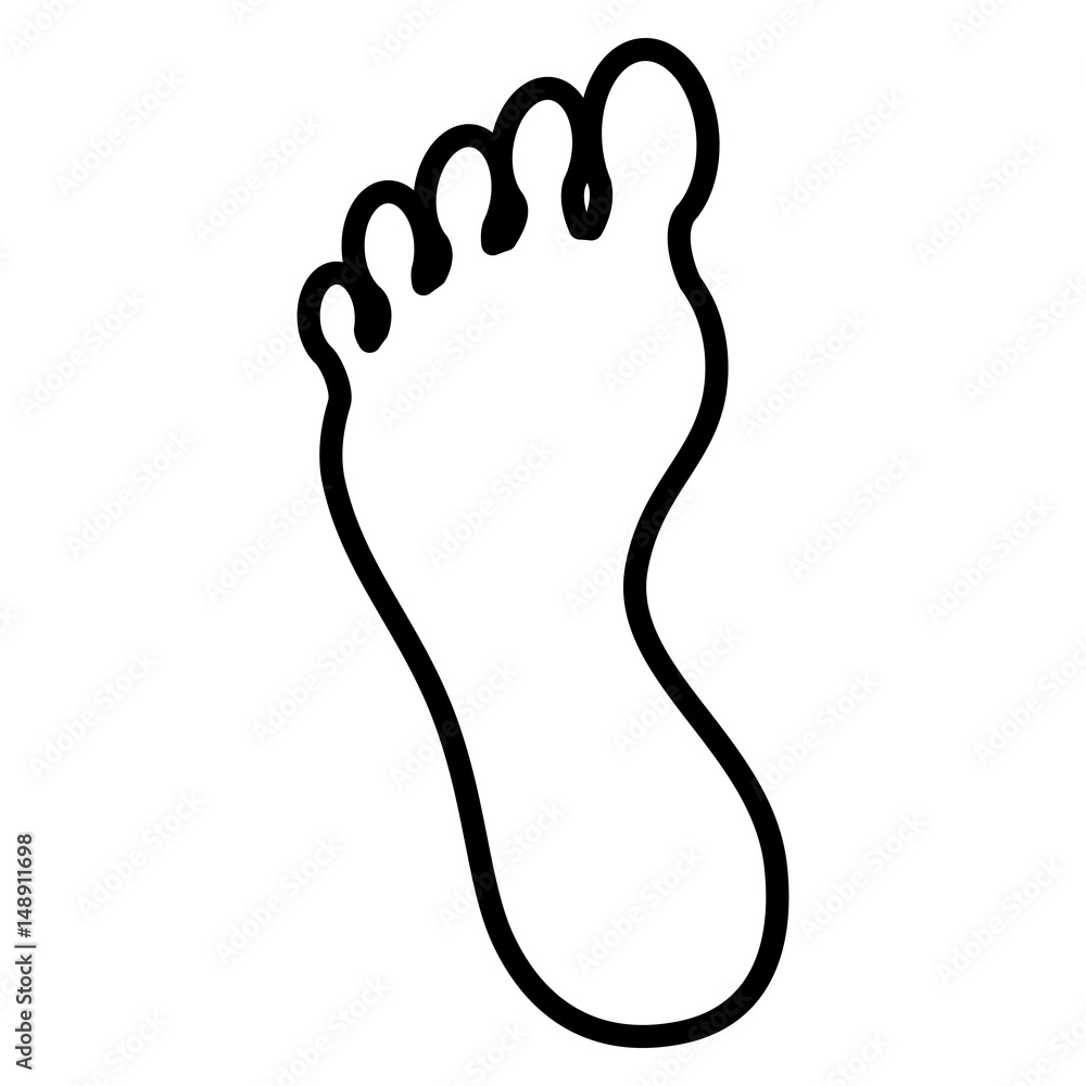 foot icon over white background. vector illustration foot icon over white background. vector illustration