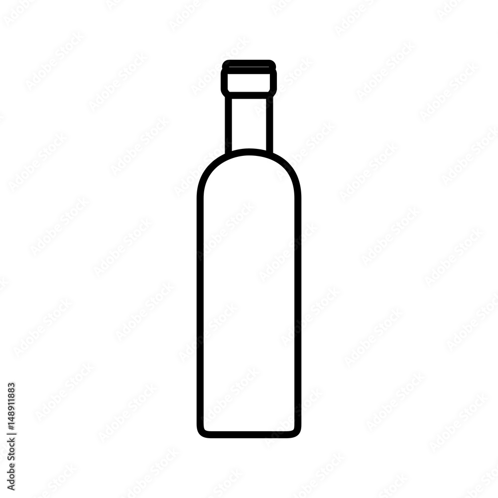 wine bottle icon over white background. vector illustration wine bottle icon over white background. vector illustration