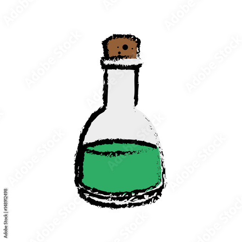 oil bottle icon over white background. vector illustration