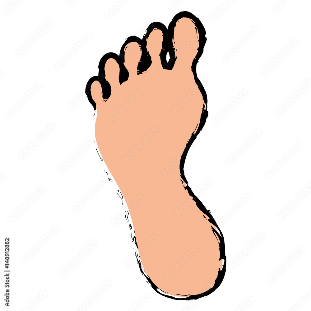 foot icon over white background. vector illustration foot icon over white background. vector illustration