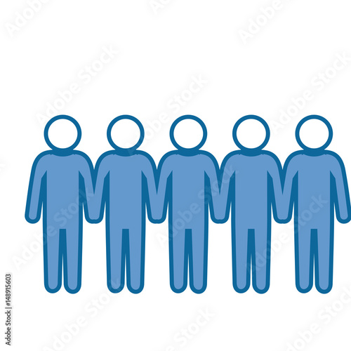 pictogram people icon over white background. vector illustration